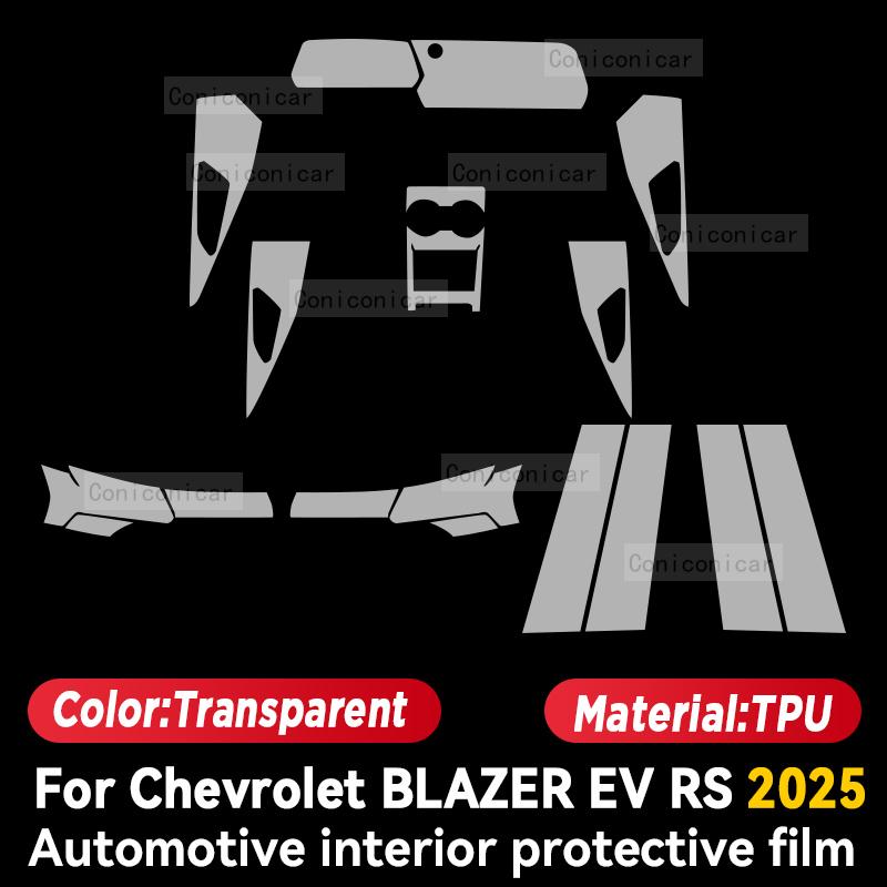 For Chevrolet Blazer EV 2025 Car Interior Center Console Trument Dashboard Protective Film Anti-scratch Sticker Accessories