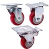 Jiangqing 3-inch Polyurethane Swivel Caster Wheels - Medium-duty, Wear-resistant, Silent Dolly & Push Car Wheels.