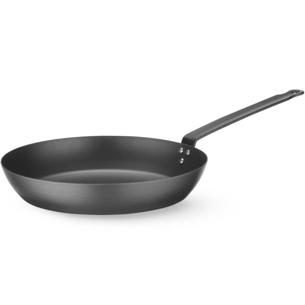 Frying pan for all types of cookers, made of carbon steel, diameter 306 mm