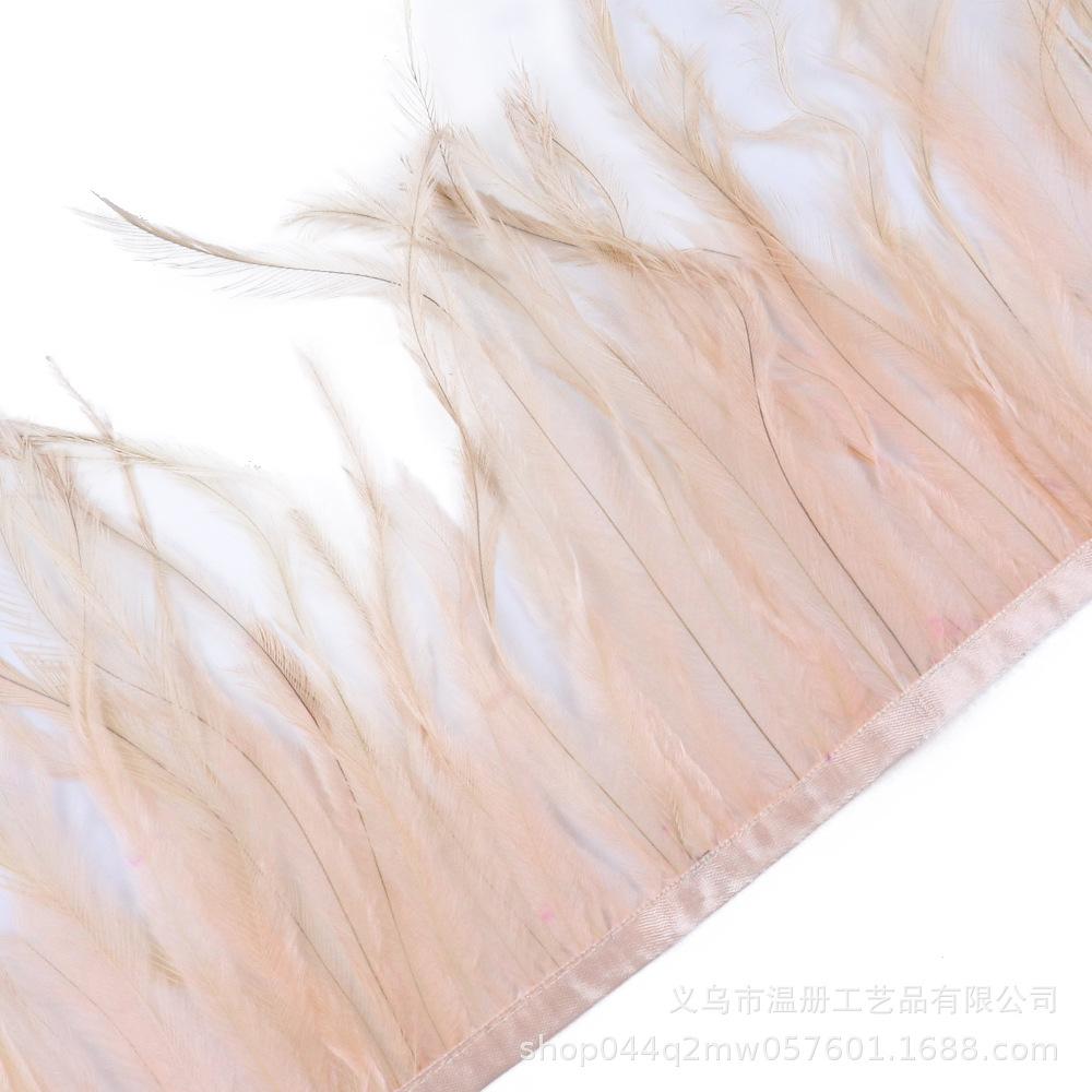15-20Cm Beneficial Bird Hair Cloth Edge Clothing Accessories Pendant Material Emu Hair Cloth Belt Handicraft Diy