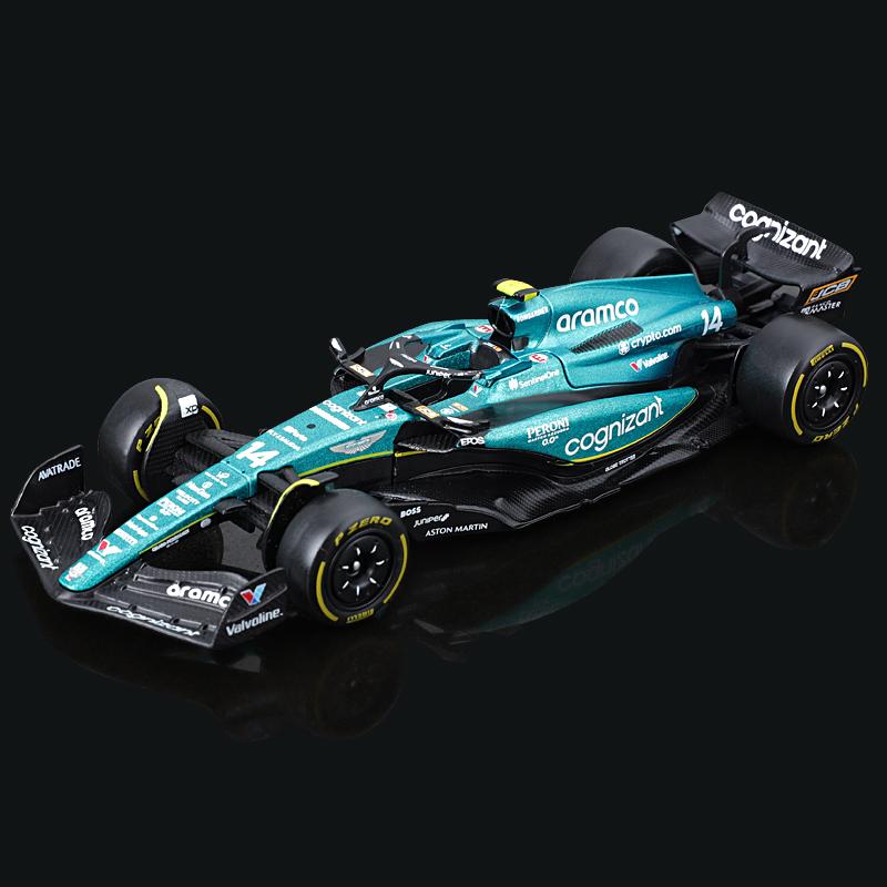 ABAC1 Bburago 1:43 2023 F1 Model RB19 W14 SF23 C43 A523 AMR23 Racing Alloy Car Toy Red Bull Mercedes Alfa Romeo Apline