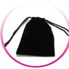 Black Velvet Jewelry Drawstring Bag, 10x12CM, Fashion Packaging