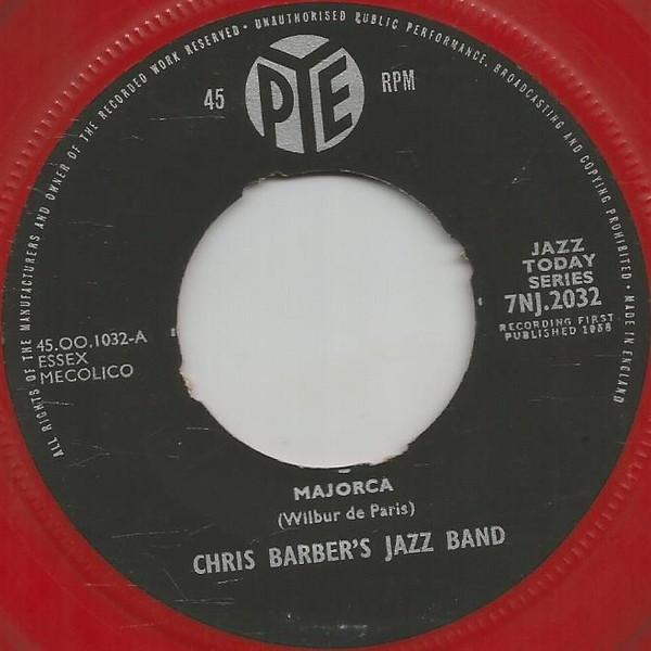 

7inch Record CHRIS BARBER S JAZZ BAND - Majorca 7NJ2032 Pye Records 1958 UK Jazz Used