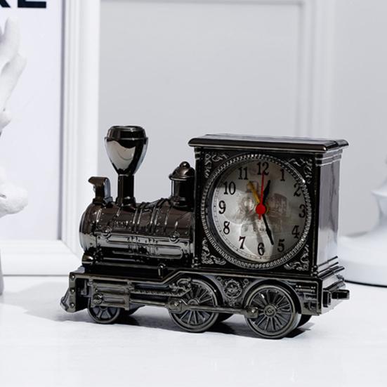 Alarm Clock Precise Retro Shock-proof Locomotive Train Mechanical Alarm Clock for Bedroom