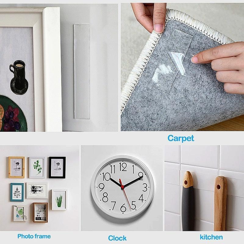 Double-sided Tape, Transparent Double-sided Tape, Reusable, Waterproof Adhesive, Strong Wall Sticker, Suitable For Bathroom And Kitchen Furniture