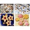 Mini Cookie Cutter Set - 30 Pieces Small Cookie Cutters for Pastry Dough, Pie Crust, and Fruit Cutting - 10 Different Shapes, Stainless Steel, Silver
