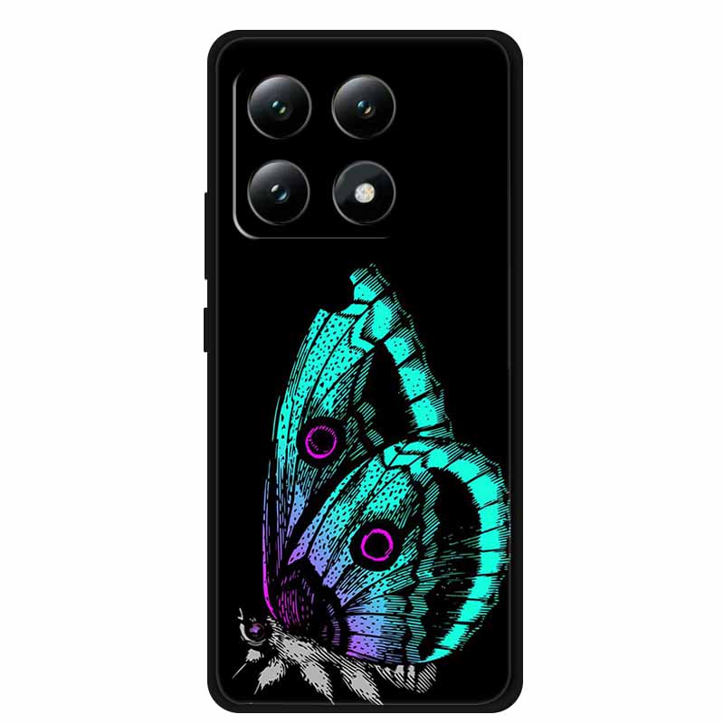 For Xiaomi 15T 5G Case Colorful Flowers Soft Silicone TPU Back Case For Xiaomi 15T Pro 5G Capa Boho Colorida Anti-Scratch Cover