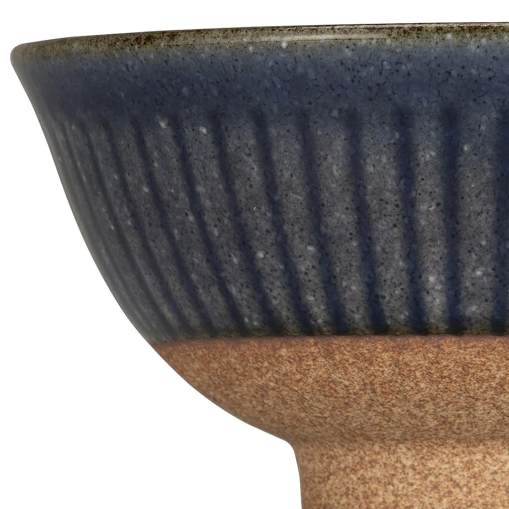 Tatara Rice Bowl, Navy Blue, Shaved, Mino Ware, Microwave and Dishwasher Safe, Large, Ohira, Tableware, Suitable for Home or Cafe Use, 020528