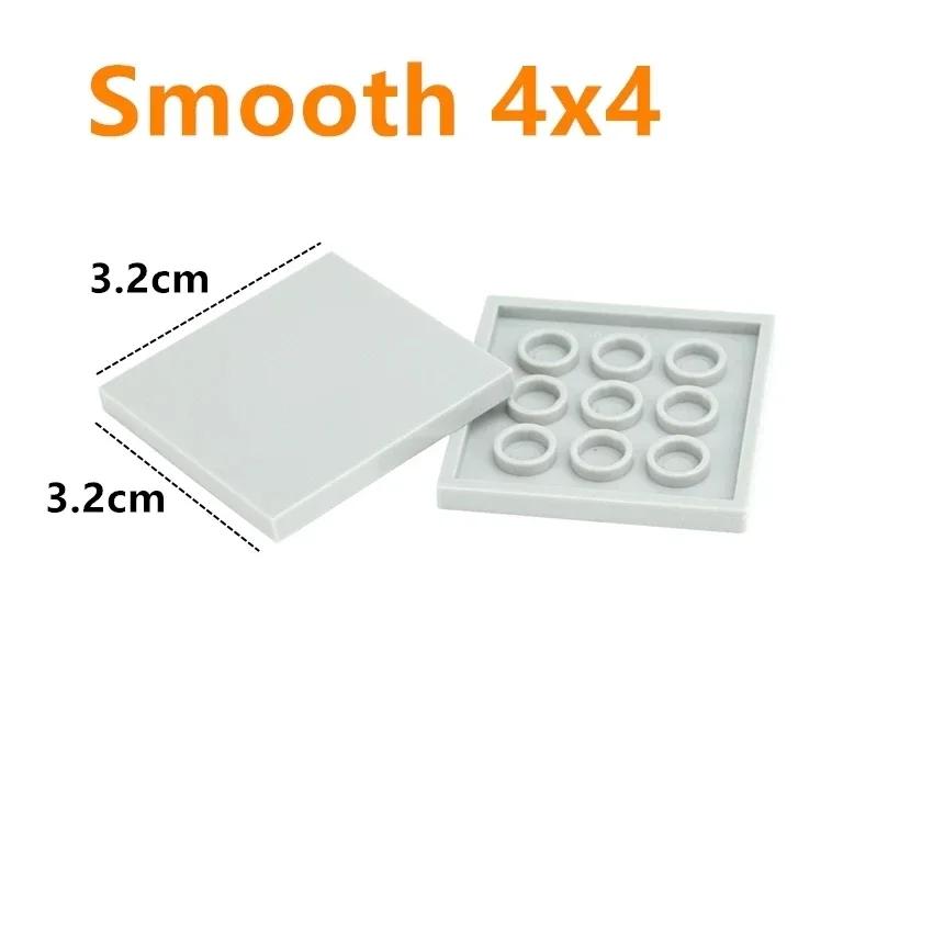 DO IT YOURSELF Ceramic Tile Construction Bricks MOC Smooth Figures Blocks 4x4 6x6 8x8 8x16 7x7 Works With 10202 1751 Learning Creativity Playthings
