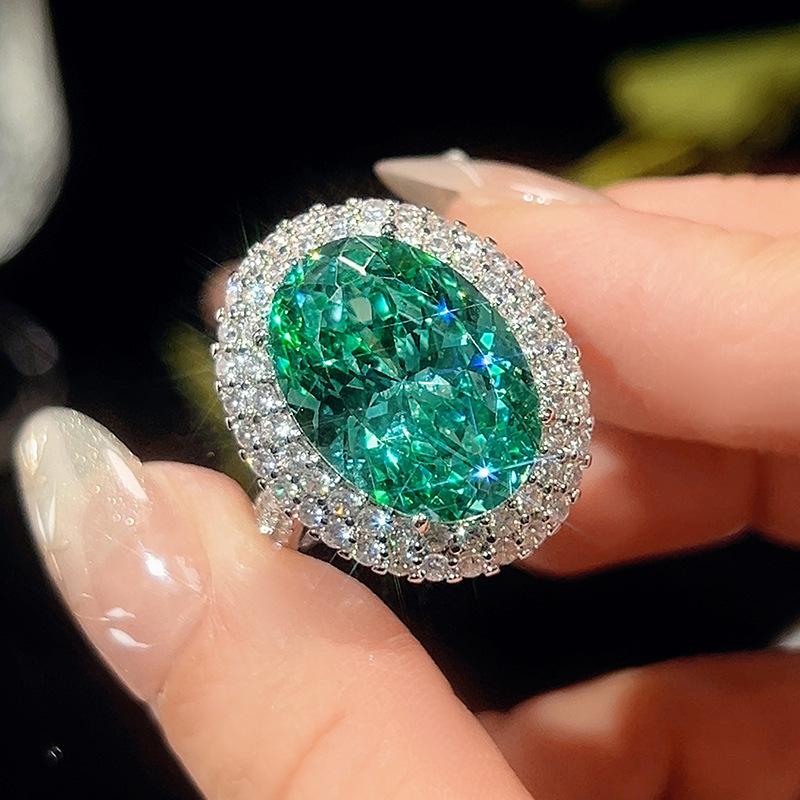 Jewelry Copper Bottom Gold-Plated Simulation Bird'S Nest Chepala Green Suit Women 15 * 20-13 * 18