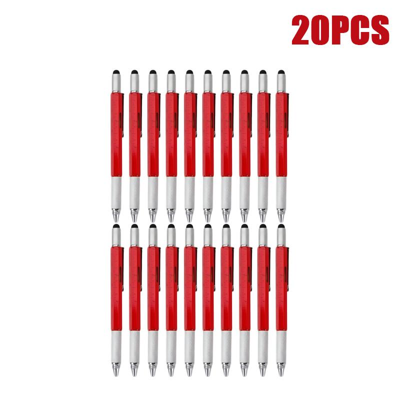 Multifunkčné pero 7 v 1 s dotykovou obrazovkou Kapacitné pero stylusu so skrutkovačom