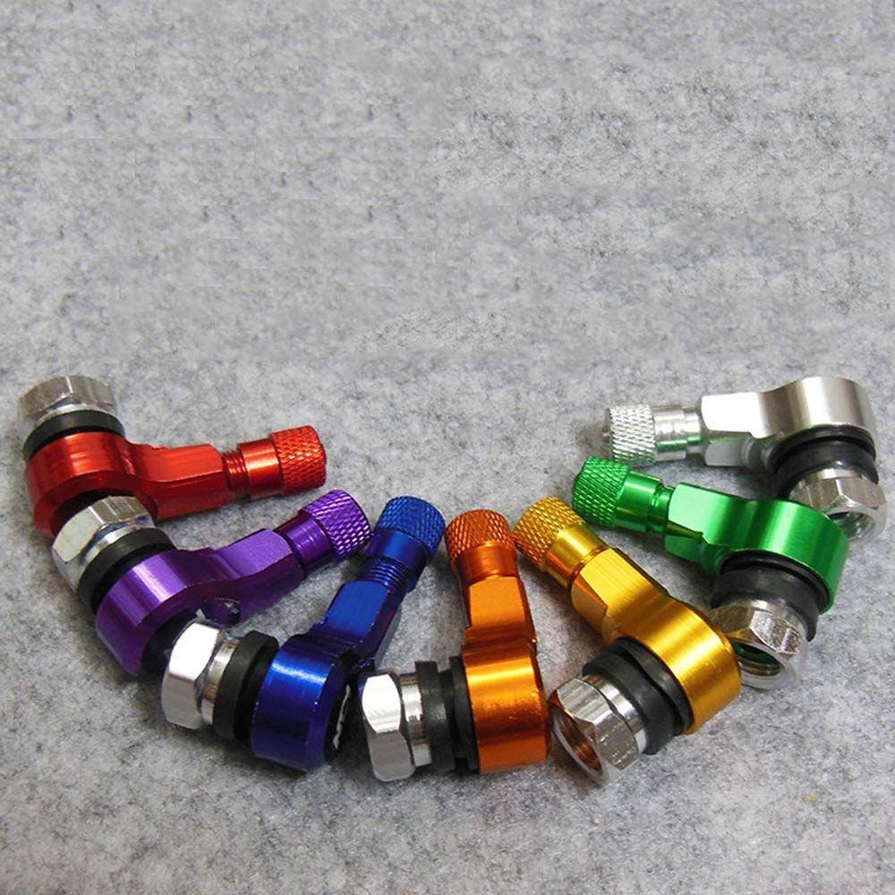 Zinc Zinc Alloy CNC 90 Degree Angle Valve Adaptor Motorcycle Gas Nozzle Extension Valve Stem Tyre Valve