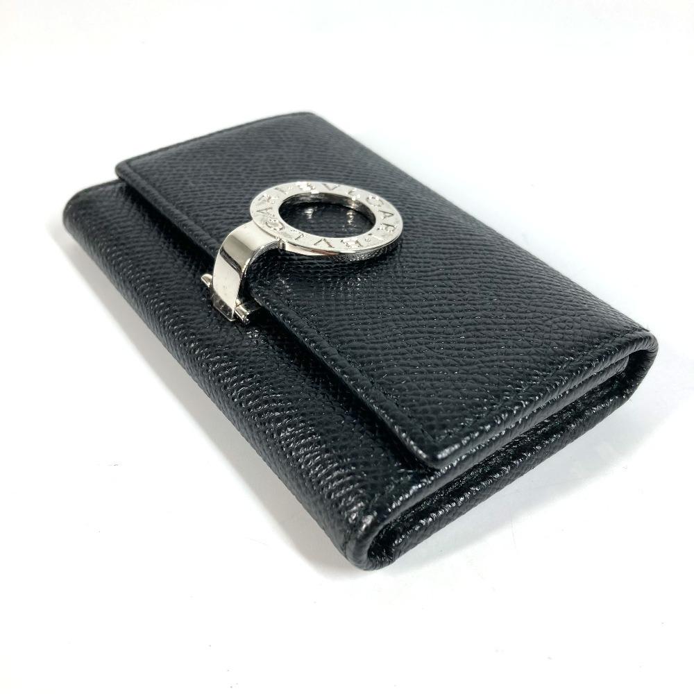 BVLGARI 6-row logo 6-piece key BVLGARI BVLGARI logo  Key Case Leather Black