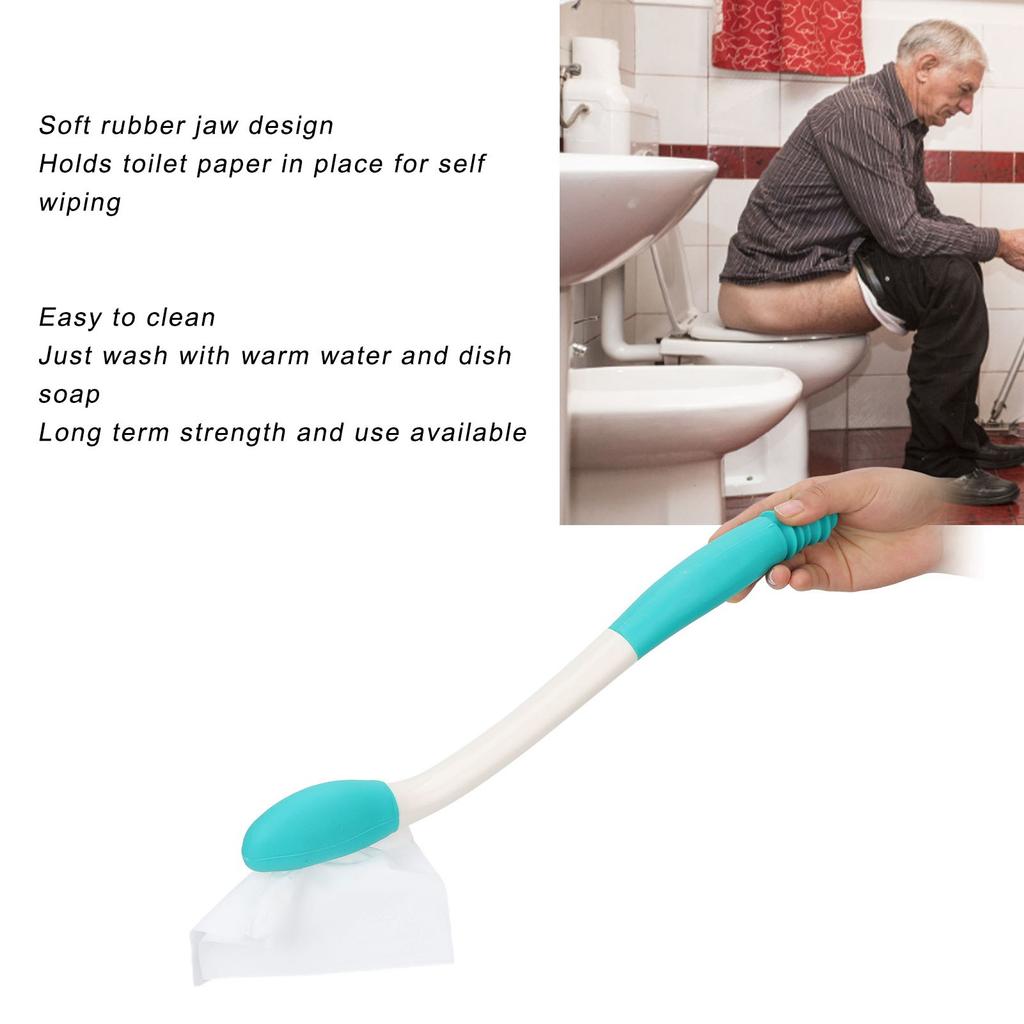 Toilet Aid Wiper Self Wiping Assist Long Reach Comfort Wiper for Elderly Pregnant Woman