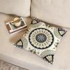 P-Iberian Floral Tile Cushion Cover Fabric Soft Furnishing,Pillowcase, Cushion Cover, Sofa Pillow, Home Decoration