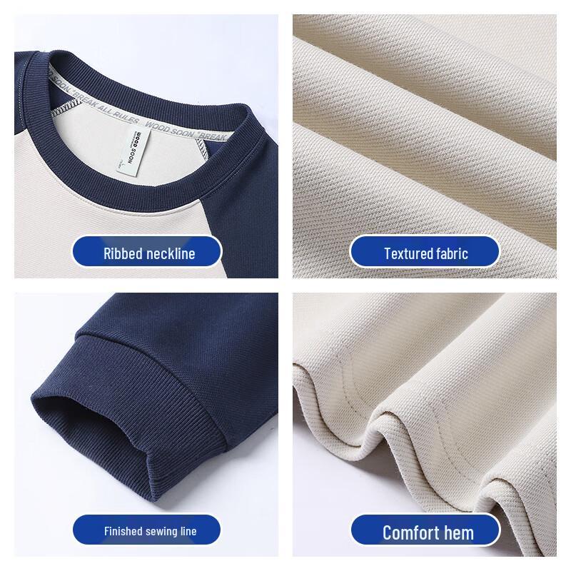 Sweat-shirt décontracté à col rond et manches longues pour homme JEANSWEST