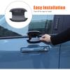 TOYCIDFG Door Handle Bowl Cover Trim for Ford Maverick 2022-2025, Car Exterior Door Decoration Accessories (Black)