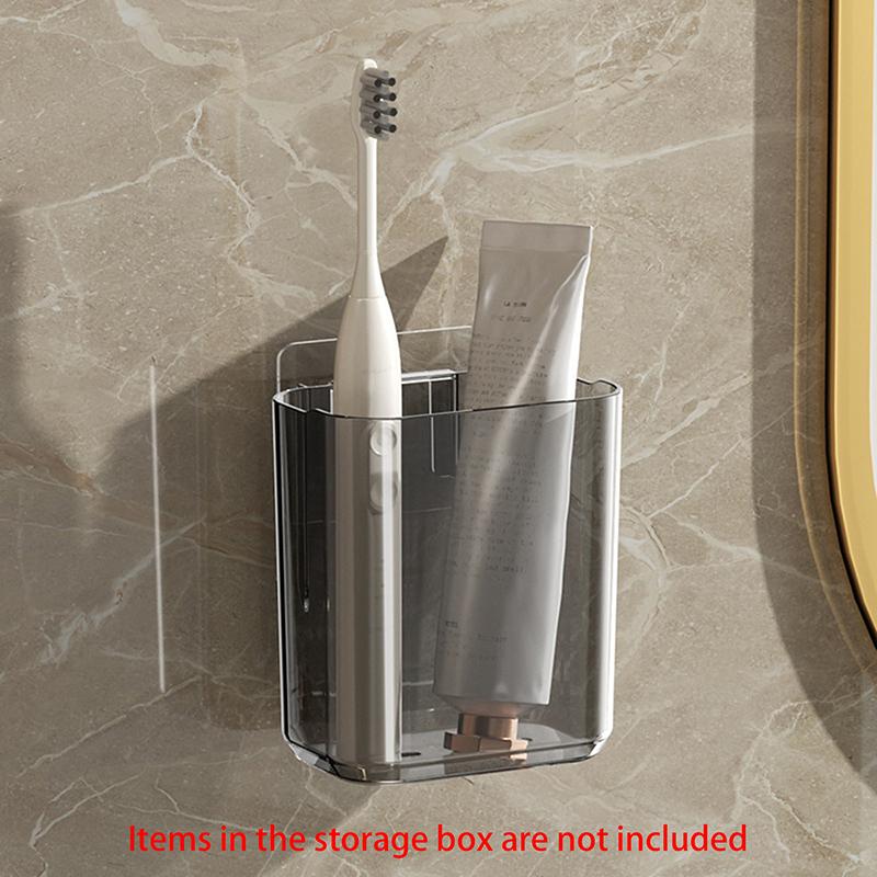 

Wall-Mounted Toothbrush Holder, Adhesive Bathroom Storage Organizer Without Drilling, Kitchen Bathroom Organizer And Storage