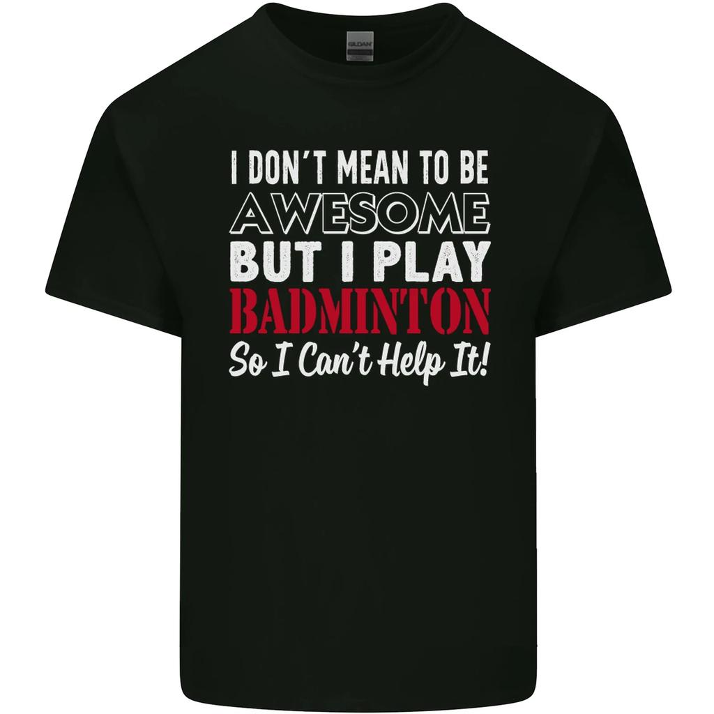 I Dont Mean to Be Badminton Player Kids T-Shirt Childrens