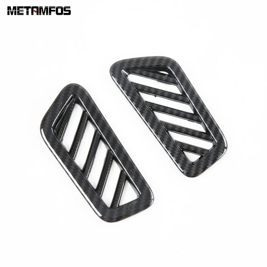 Front Upper Air Condition AC Vent Outlet Cover Trim For Kia Mohave Borrego - 2024 2025 Carbon Fiber Interior Accessories