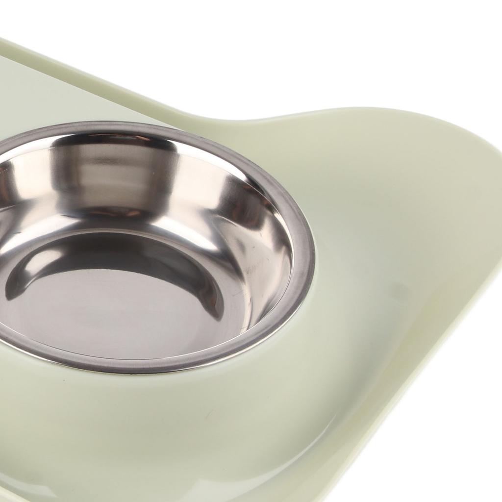 Hundenäpfe Edelstahl Niedliche Form Auslaufsicher Glatte Innenseite Leicht zu Reinigen Doppelter Hundenapf für