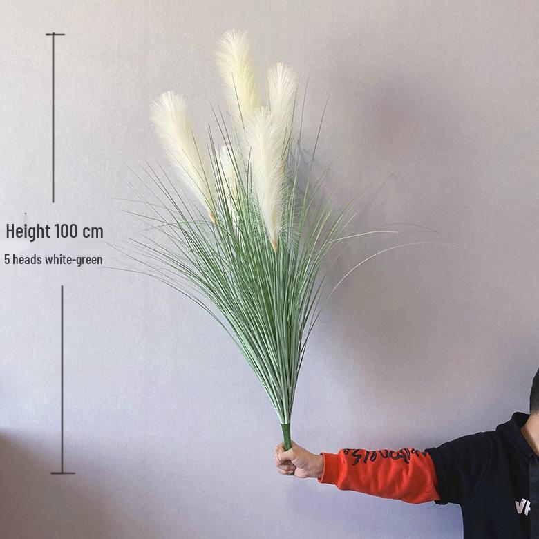 Nordic Reed & Foxtail Grass Artificial Office Plants Window Decor 
