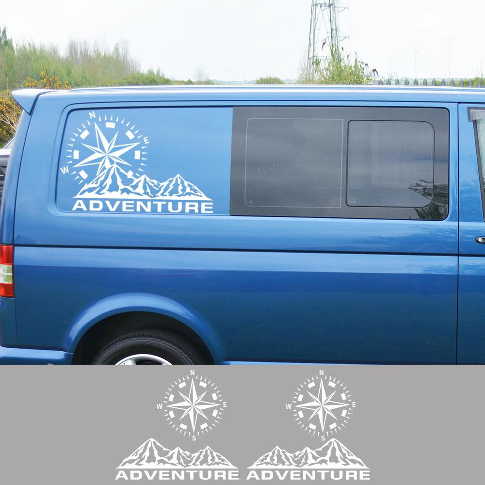 

4 шт./лот автомобильные наклейки дом на колесах кемпер фургон для Volkswagen VW Transporter T4 T5 T6 Multivan Caravelle виниловые наклейки аксессуары Glossy Black