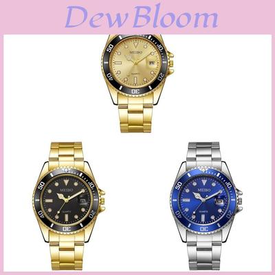 Reloj de Cuarzo Meibo para Hombre con Calendario y Correa de Acero para Negocios Casual