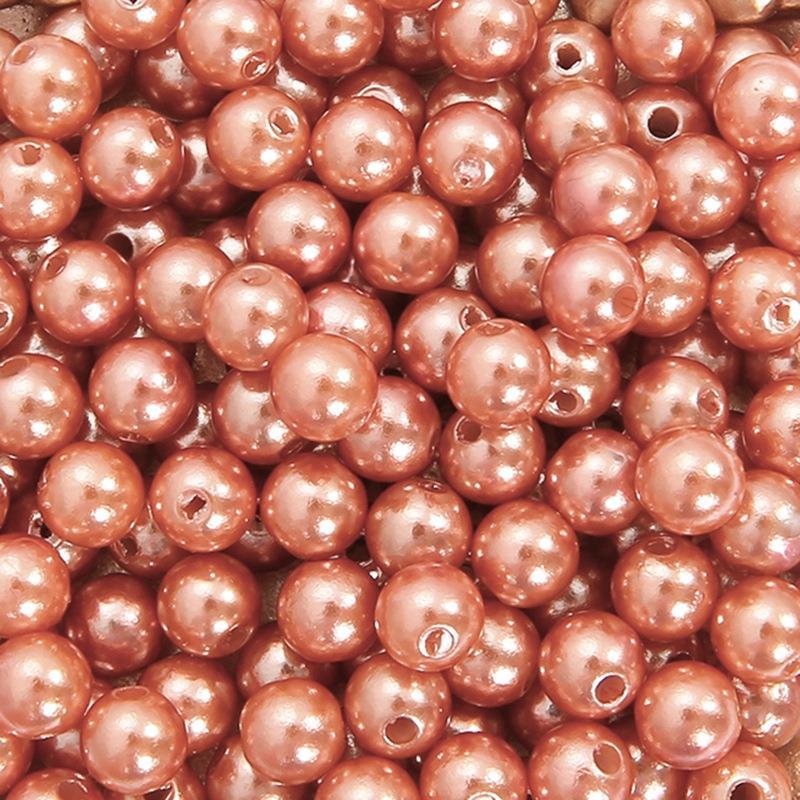 DIY Acrylic Pearl Beads: Round, Loose Beads for Handmade Jewelry Accessories, Bracelets, Necklaces, and Earrings.
