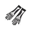 Five Finger Skull Claw Rukavice Střední délka Bílé rukavice Skeleton Rukavice Punk Halloween Cosplay