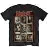 Slipknot-New Masks with Back print-Black T-shirt