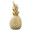 Ornamento de Resina de Abacaxi Dourado Fruta Dourada Estatueta Decorativa Decoração de Estante de Sala de Estar