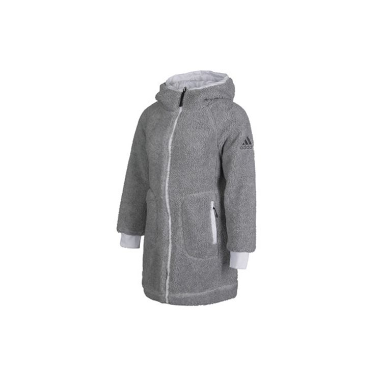 Adidas W Rev Sherp Jacke Outdoor Sport Reißverschluss Baumwollmantel Winter Damenjacke Mittelgrau GI7955