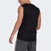 Adidas 3-Stripes Tank Top, Breathable Sleeveless Training Men Tops Black GM2130