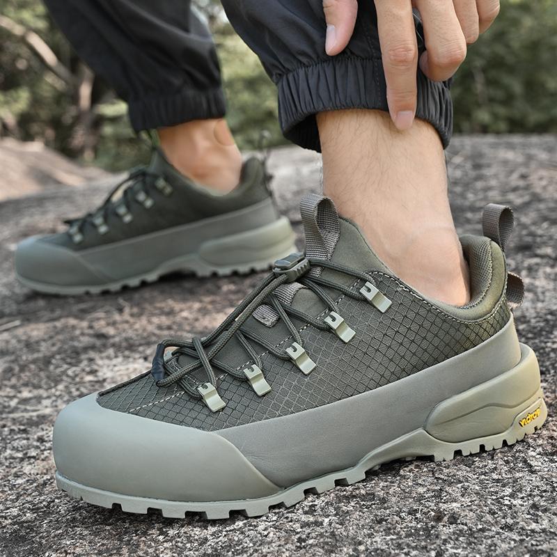 New Hiking Shoes Non-Slip Grip Men's Spring Fall Outdoor Casual Sports Shoes Breathable Comfortable Durable Leisure Sneaker