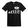 STOP FOLLOWING ME EVOLUTION T-SHIRT Funny Birthday Ape Human Gift Top Tee