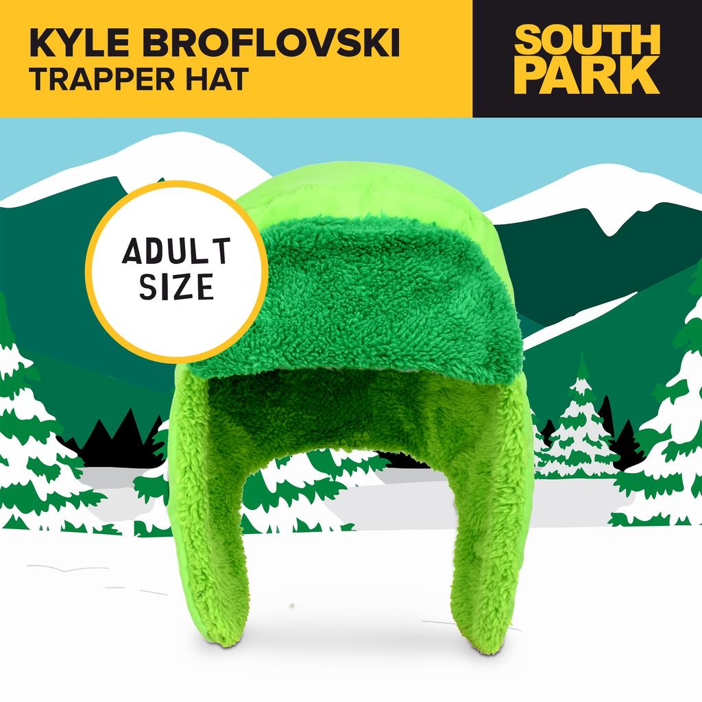 Concept One South Park Kyle Broflovski Acrylic Cosplay Trapper Hat Green One Size Fits All