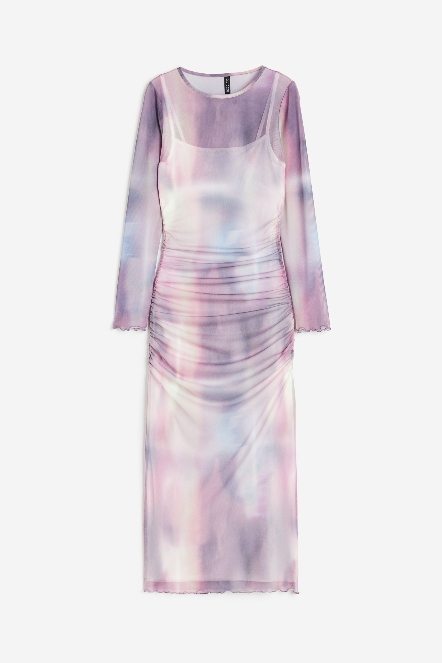 

Gathered mesh dress