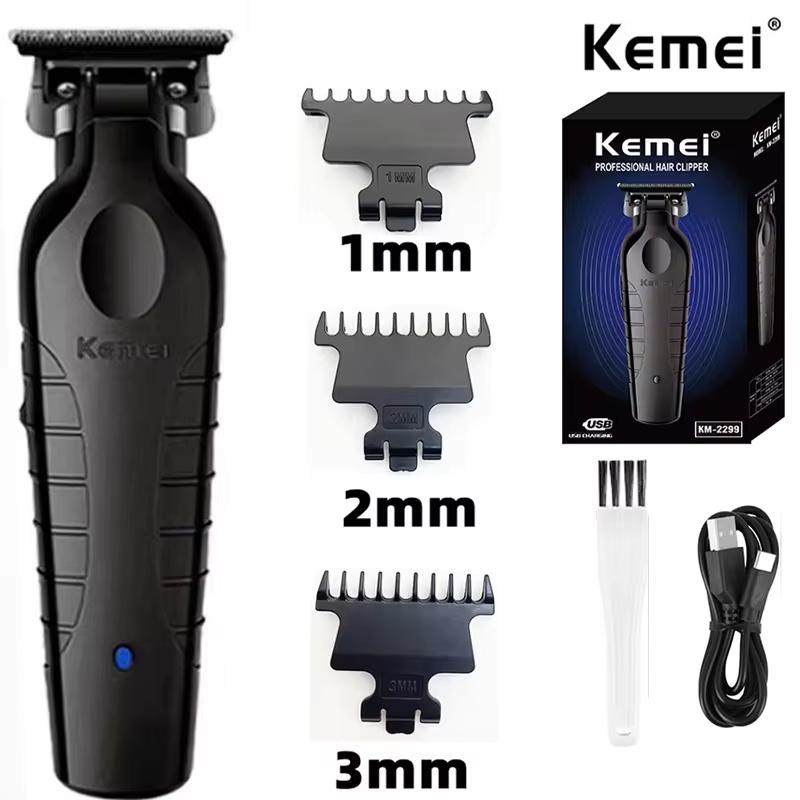 Kemei KM-2299 Men s Hair Clipper Professional Electric Hair Clipper USB Rechargeable Barber Trimmer Men s Electric Hair Clipper