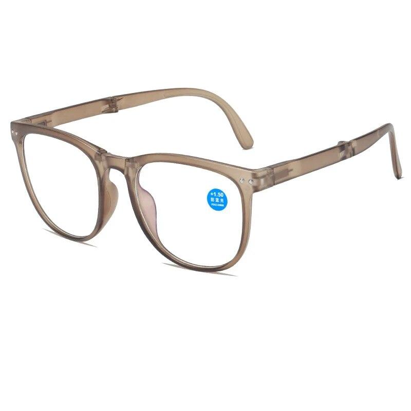 

Складные очки для чтения с защитой от синего света, мужские и женские портативные очки для пресбиопии, защитные очки для пожилых людей + 1,0 до + 4,0 250