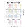 Calendario da Parete Annuale 2026 12 Mesi Data Grande Strumento di Pianificazione Calendario da Parete Verticale per Scuola Dormitorio Camera da Letto Studio Aula
