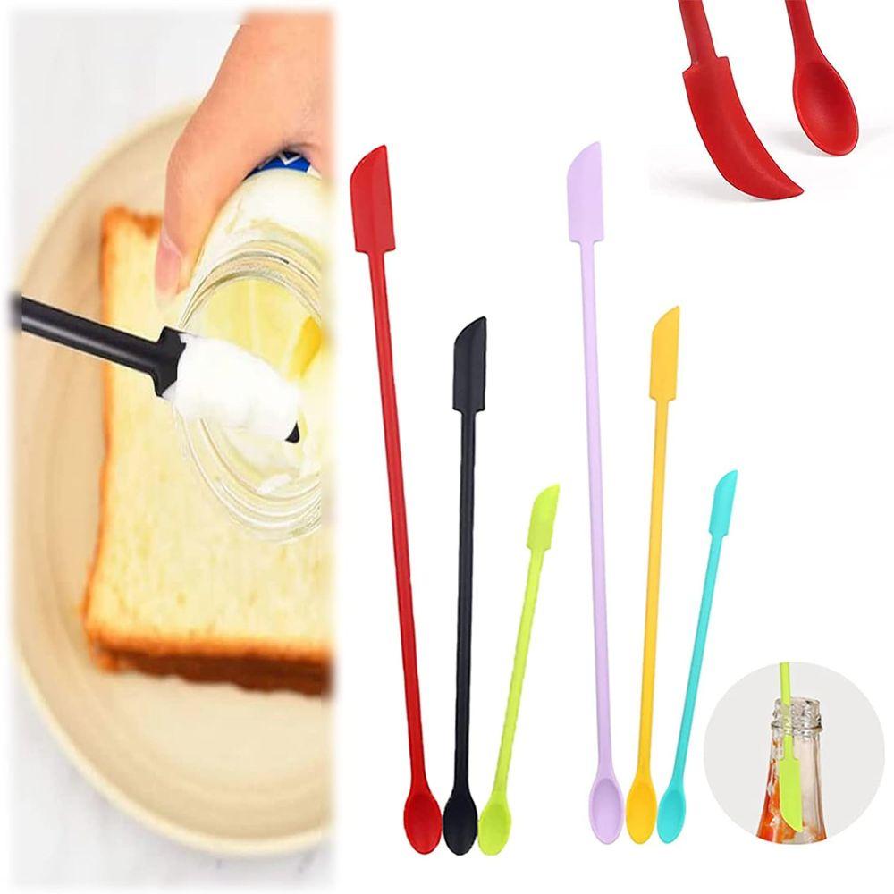 

Silicone Double-Head Silicone Spatulas Lengthen Jar Scraper Scoop New Silicone Mini Spatula