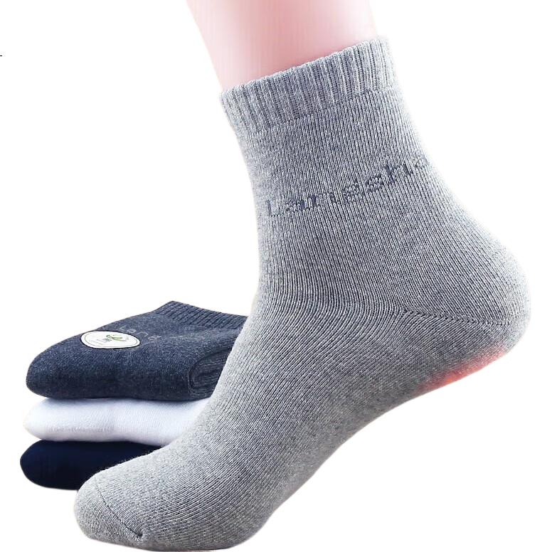 LangSha Men's Thickened Cotton Socks Autumn Winter Warm Terry Crew Socks Cold Resistant Winter Socks