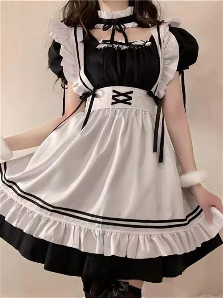 Christmas Maid Lingerie Dress Sweet Bunny Girl Costume Rabbit Woman Set Cosplay Costume Role Play Uniform Stage Performance Set