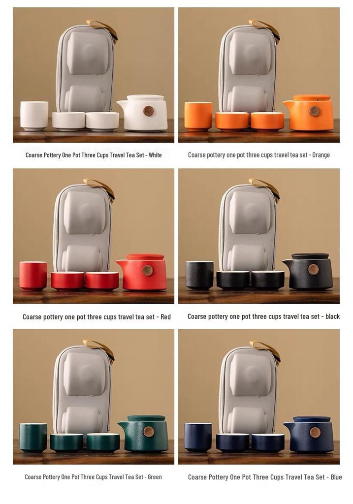 Portable Ceramic Travel Tea Set: Kuaike Cup for Outdoor Use, Corporate Events, and Holiday Gifts with Custom Logo Printing.
