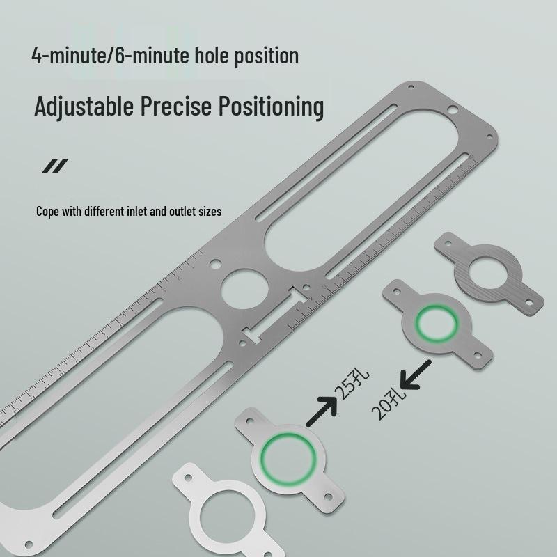 Wall-mounted Boiler Leveler: Adjustable Heating Boiler Head for Hot/Cold Water Pipe Positioning and Fixing