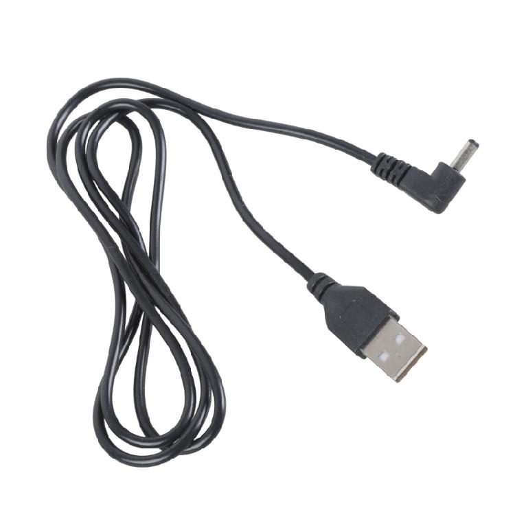 1M Right Angled USB Link Cable 3.5x1.35mm Connection For Sound Equipment Lighting Systems Plastic Build