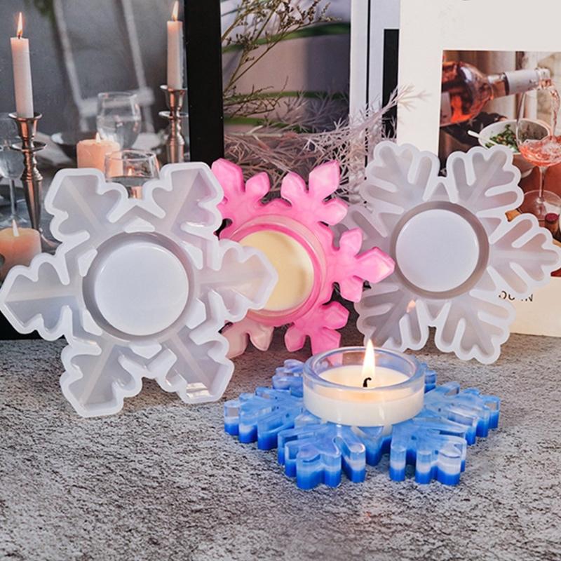Candlestick Silicone Mold Gypsum Plaster Mold Lipstick Holder Tray Mold for DIY Jewelry Organizer Home Crafts Decor