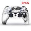 2 PCS Autocollant de Peau Vinyle Pour Manette de Jeu PS5 Pour Console PS5/Pro/Slim Housse de Protection Pour Accessoires PS5