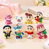 Crayon Shinchan PVC Figure Toys Kawaii Anime Character Model for Desktop Decor Car Dashboard Collection Girls Birthday Gifts
